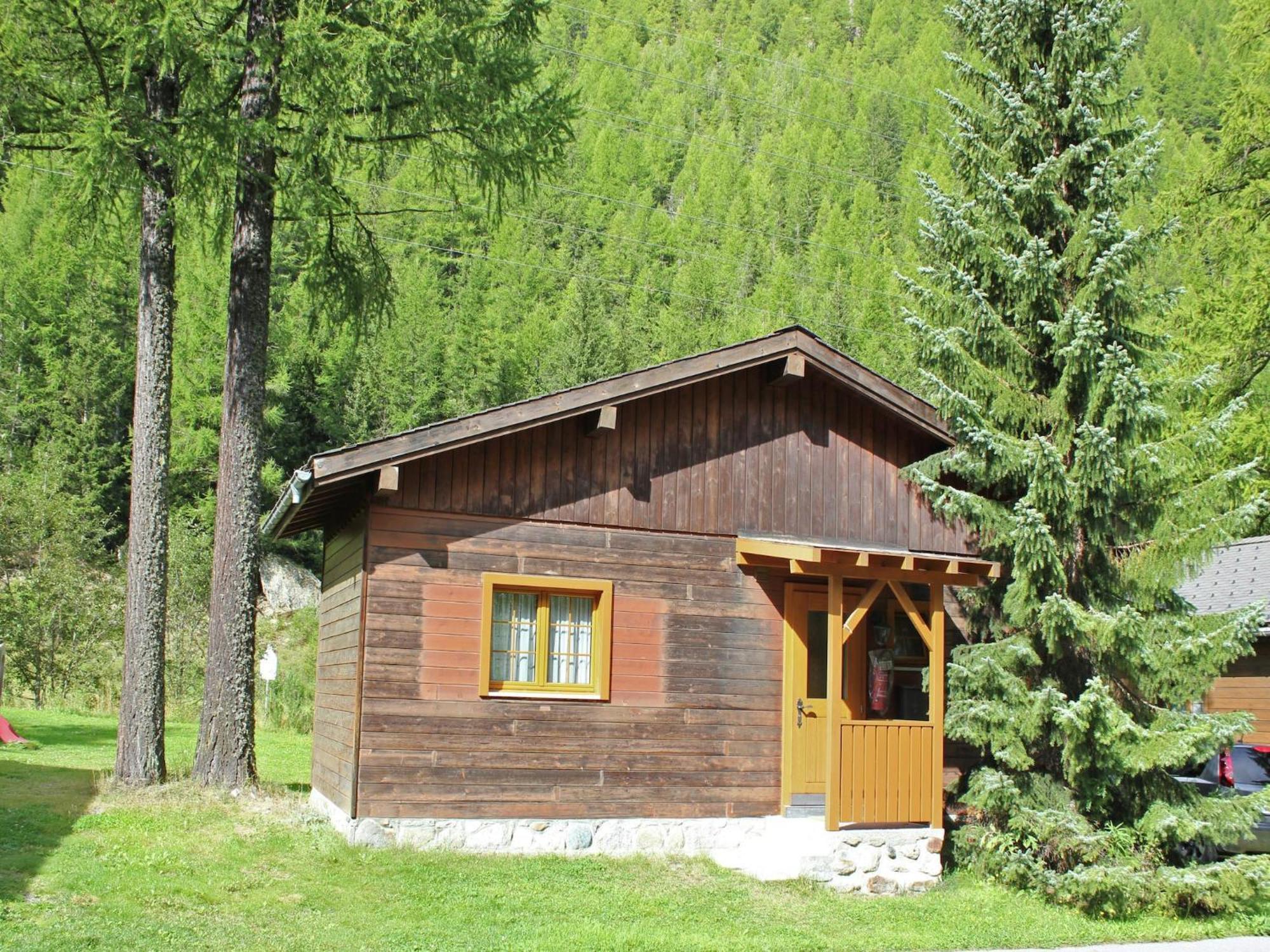 Modern Chalet in Saas Balen with Garden Exterior foto